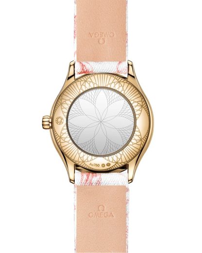 Omega De Ville Mini Trésor 26 mm, oro Moonshine™ su toile de jouy 428.57.26.60.04.003 - immagine 2