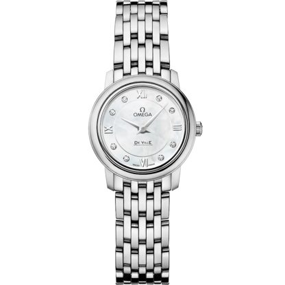 Omega De Ville Prestige 24,4 mm, acciaio su acciaio 424.10.24.60.55.001