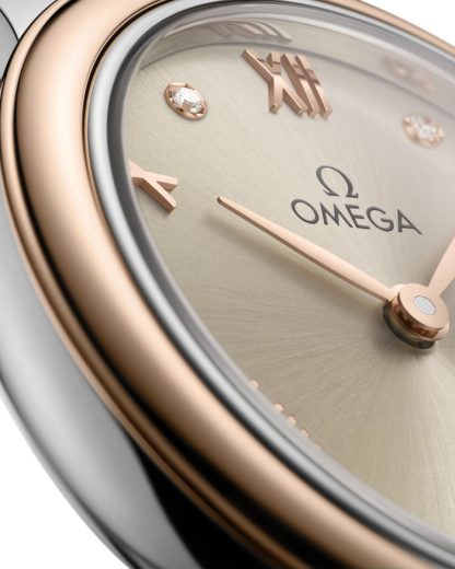 Omega De Ville Prestige 27,5 mm, acciaio-oro Sedna™ su cinturino di pelle 434.23.28.60.59.001 - immagine 3