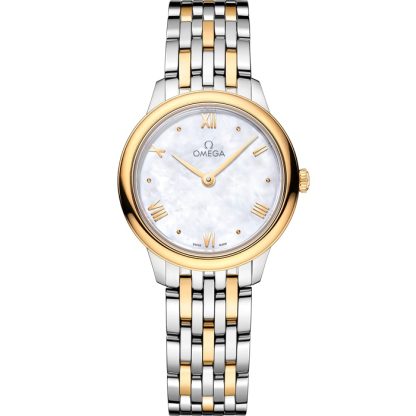 Omega De Ville Prestige 27,5 mm, acciaio-oro giallo su acciaio-oro giallo 434.20.28.60.05.001
