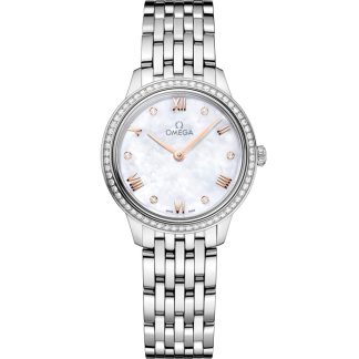Omega De Ville Prestige 27,5 mm, acciaio su acciaio 434.15.28.60.55.001