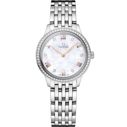 Omega De Ville Prestige 27,5 mm, acciaio su acciaio 434.15.28.60.55.001