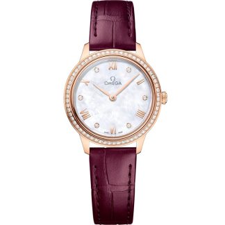 Omega De Ville Prestige 27,5 mm, oro Sedna™ su cinturino di pelle 434.58.28.60.55.001