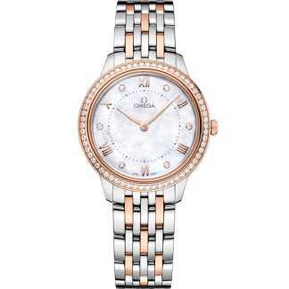 Omega De Ville Prestige 30 mm, acciaio-oro Sedna™ su acciaio-oro Sedna™ 434.25.30.60.55.001