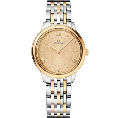 Omega De Ville Prestige 30 mm, acciaio-oro giallo su acciaio-oro giallo 434.20.30.60.08.001