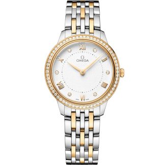 Omega De Ville Prestige 30 mm, acciaio-oro giallo su acciaio-oro giallo 434.25.30.60.52.002