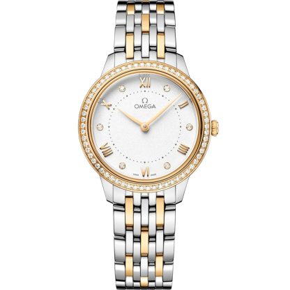 Omega De Ville Prestige 30 mm, acciaio-oro giallo su acciaio-oro giallo 434.25.30.60.52.002