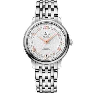 Omega De Ville Prestige 32,7 mm, acciaio su acciaio 424.10.33.20.52.001