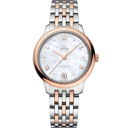 Omega De Ville Prestige 34 mm, acciaio-oro Sedna™ su acciaio-oro Sedna™ 434.20.34.20.05.001