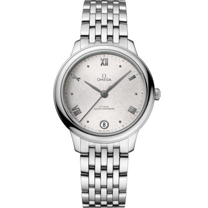 Omega De Ville Prestige 34 mm, acciaio su acciaio 434.10.34.20.02.001