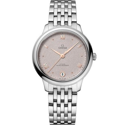 Omega De Ville Prestige 34 mm, acciaio su acciaio 434.10.34.20.02.002