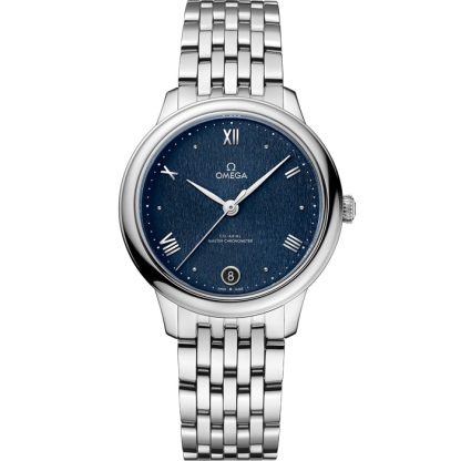 Omega De Ville Prestige 34 mm, acciaio su acciaio 434.10.34.20.03.002