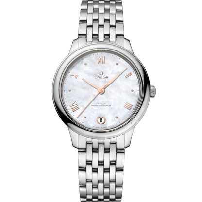 Omega De Ville Prestige 34 mm, acciaio su acciaio 434.10.34.20.05.001