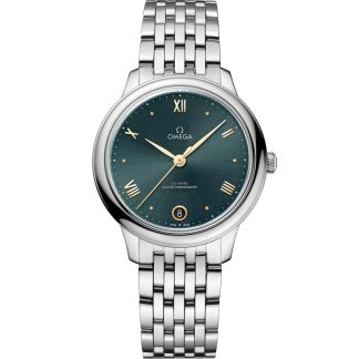 Omega De Ville Prestige 34 mm, acciaio su acciaio 434.10.34.20.10.001