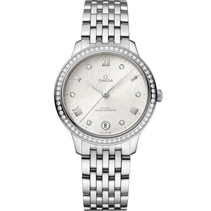 Omega De Ville Prestige 34 mm, acciaio su acciaio 434.15.34.20.52.001