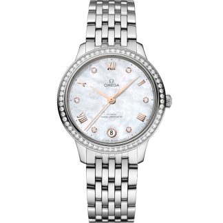Omega De Ville Prestige 34 mm, acciaio su acciaio 434.15.34.20.55.001