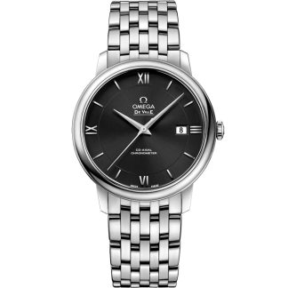 Omega De Ville Prestige 39,5 mm, acciaio su acciaio 424.10.40.20.01.001