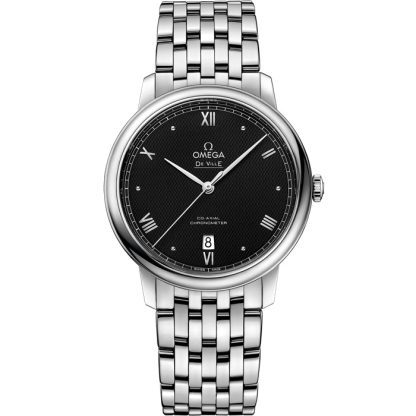 Omega De Ville Prestige 39,5 mm, acciaio su acciaio 424.10.40.20.01.002