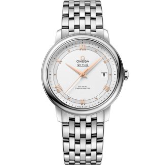 Omega De Ville Prestige 39,5 mm, acciaio su acciaio 424.10.40.20.02.002