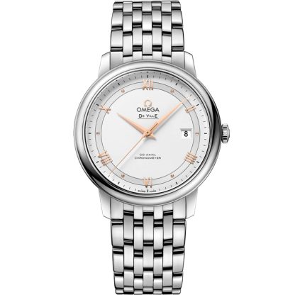 Omega De Ville Prestige 39,5 mm, acciaio su acciaio 424.10.40.20.02.002