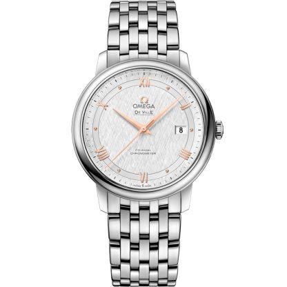 Omega De Ville Prestige 39,5 mm, acciaio su acciaio 424.10.40.20.02.004