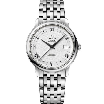 Omega De Ville Prestige 39,5 mm, acciaio su acciaio 424.10.40.20.02.005
