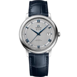 Omega De Ville Prestige 39,5 mm, acciaio su cinturino di pelle 424.13.40.20.02.003
