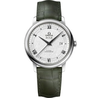 Omega De Ville Prestige 39,5 mm, acciaio su cinturino di pelle 424.13.40.20.02.006
