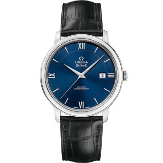 Omega De Ville Prestige 39,5 mm, acciaio su cinturino di pelle 424.13.40.20.03.001