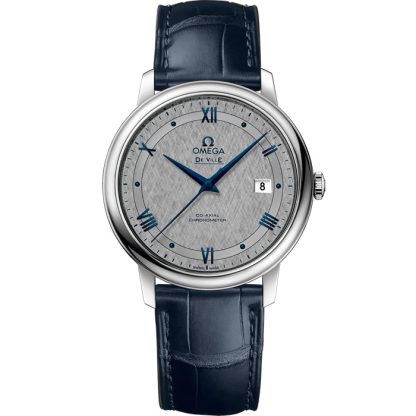 Omega De Ville Prestige 39,5 mm, acciaio su cinturino di pelle 424.13.40.20.06.002