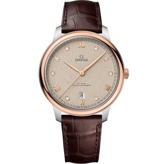 Omega De Ville Prestige 40 mm, acciaio-oro Sedna™ su cinturino di pelle 434.23.40.20.59.001