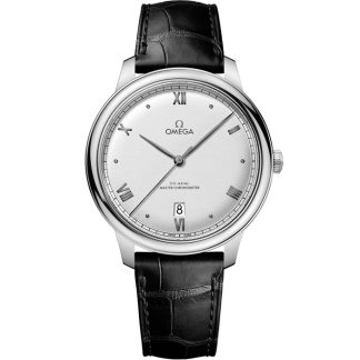 Omega De Ville Prestige 40 mm, acciaio su cinturino di pelle 434.13.40.20.02.001