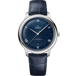 Omega De Ville Prestige 40 mm, acciaio su cinturino di pelle 434.13.40.20.03.001