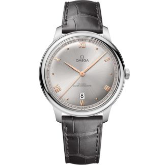 Omega De Ville Prestige 40 mm, acciaio su cinturino di pelle 434.13.40.20.06.001