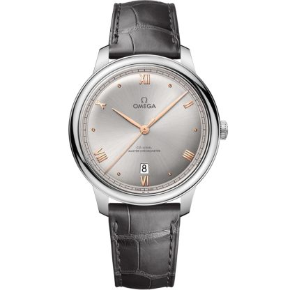 Omega De Ville Prestige 40 mm, acciaio su cinturino di pelle 434.13.40.20.06.001