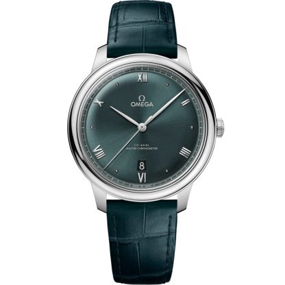 Omega De Ville Prestige 40 mm, acciaio su cinturino di pelle 434.13.40.20.10.001