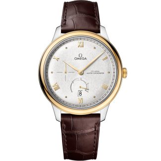 Omega De Ville Prestige 41 mm, acciaio-oro giallo su cinturino di pelle 434.23.41.21.02.001