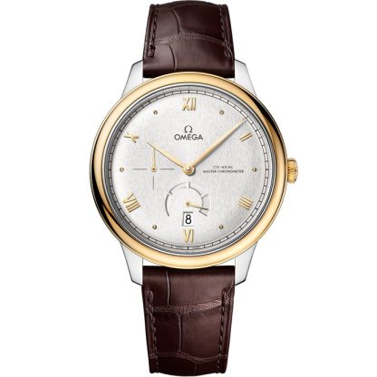 Omega De Ville Prestige 41 mm, acciaio-oro giallo su cinturino di pelle 434.23.41.21.02.001