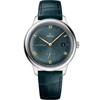 Omega De Ville Prestige 41 mm, acciaio su cinturino di pelle 434.13.41.20.10.001