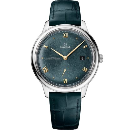 Omega De Ville Prestige 41 mm, acciaio su cinturino di pelle 434.13.41.20.10.001