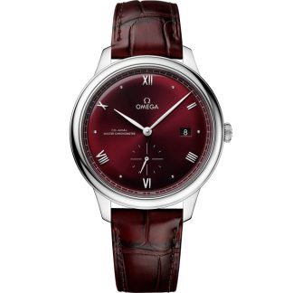 Omega De Ville Prestige 41 mm, acciaio su cinturino di pelle 434.13.41.20.11.001