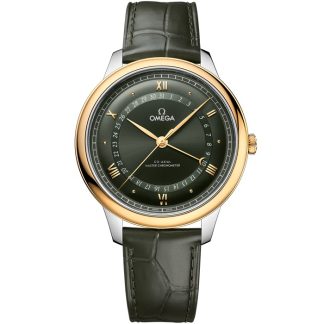 Omega De Ville Prestige 42 mm, acciaio-oro giallo su alligatore 434.23.42.22.10.001
