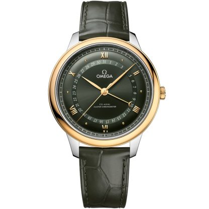 Omega De Ville Prestige 42 mm, acciaio-oro giallo su alligatore 434.23.42.22.10.001