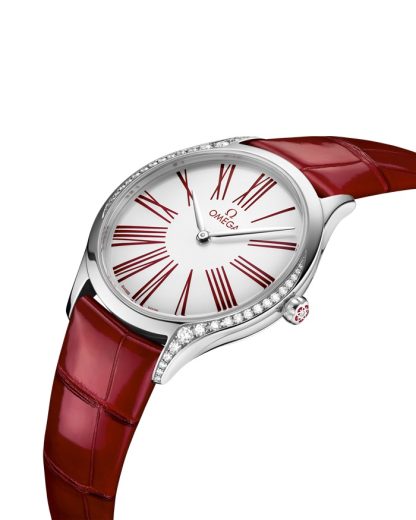 Omega De Ville Trésor 36 mm, acciaio su cinturino di pelle 428.18.36.60.04.002 - immagine 3