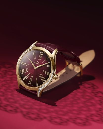 Omega De Ville Trésor 36 mm, oro Moonshine™ su cinturino di pelle 428.58.36.60.11.001 - immagine 3