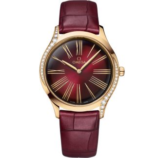 Omega De Ville Trésor 36 mm, oro Moonshine™ su cinturino di pelle 428.58.36.60.11.001