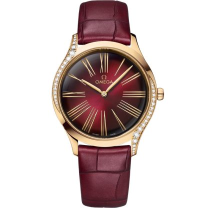 Omega De Ville Trésor 36 mm, oro Moonshine™ su cinturino di pelle 428.58.36.60.11.001
