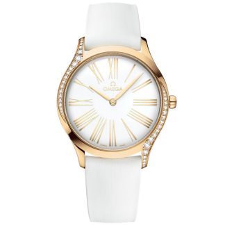 Omega De Ville Trésor 36 mm, oro Moonshine™ su cinturino in caucciù 428.57.36.60.04.001