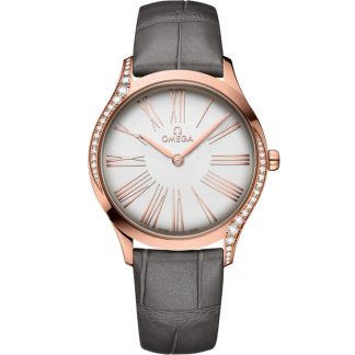 Omega De Ville Trésor 36 mm, oro Sedna™ su cinturino di pelle 428.58.36.60.02.001