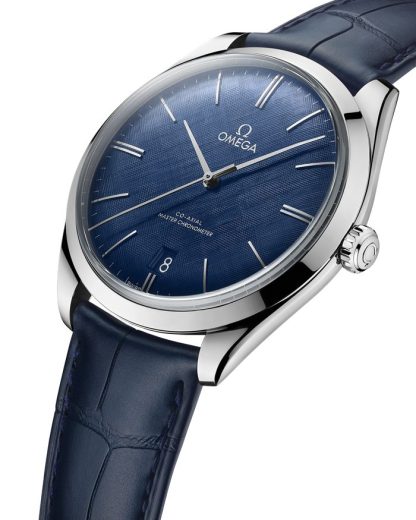 Omega De Ville Trésor 40 mm, acciaio su cinturino di pelle 435.13.40.21.03.001 - immagine 4